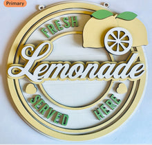 Load image into Gallery viewer, Retro lemonade wall plaque
