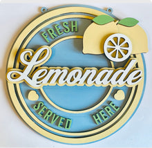 Load image into Gallery viewer, Retro lemonade wall plaque
