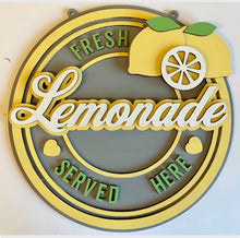 Load image into Gallery viewer, Retro lemonade wall plaque
