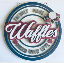 Load image into Gallery viewer, Retro waffles wall plaque
