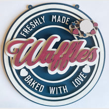 Load image into Gallery viewer, Retro waffles wall plaque
