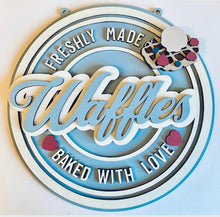 Load image into Gallery viewer, Retro waffles wall plaque
