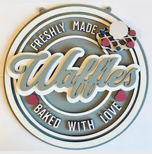 Load image into Gallery viewer, Retro waffles wall plaque
