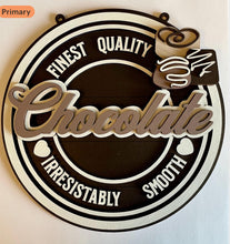 Load image into Gallery viewer, Retro Chocolate wall plaque
