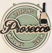 Load image into Gallery viewer, Retro Prosecco wall plaque
