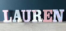 Load image into Gallery viewer, 20cm girls wooden freestanding letters
