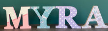 Load image into Gallery viewer, 20cm girls wooden freestanding letters
