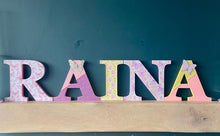Load image into Gallery viewer, 20cm girls wooden freestanding letters
