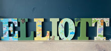 Load image into Gallery viewer, 15cm boys wooden freestanding letters
