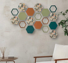 Load image into Gallery viewer, Woodland hexagon wall art
