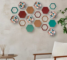 Load image into Gallery viewer, Terracotta hexagon wall art
