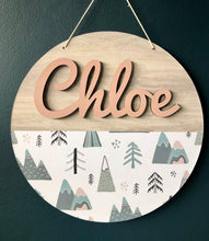 Load image into Gallery viewer, Personalised Woodland Door Signs
