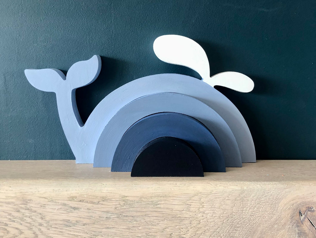 Whale Stacking Decor