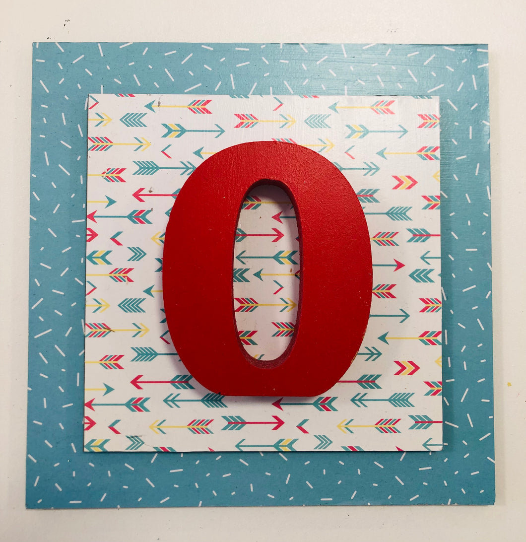 Ready to post Wooden layered letter Wall Plaque
