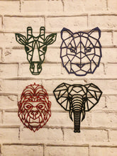 Load image into Gallery viewer, Wooden Safari Geometric Animals
