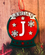Load image into Gallery viewer, Fiver Friday Wooden snow globe baubles
