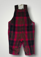 Load image into Gallery viewer, Unisex tartan dungarees

