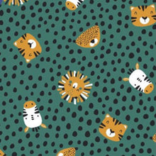 Load image into Gallery viewer, safari animal Cotton jersey fabric
