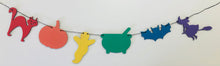 Load image into Gallery viewer, Tenner Tuesday Wooden Halloween Rainbow bunting
