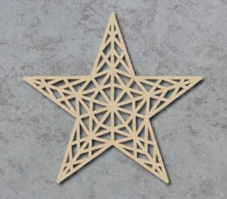 Tenner Tuesday Wooden Geometric Star
