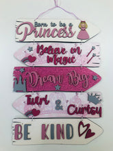 Load image into Gallery viewer, Wooden Princess Direction sign
