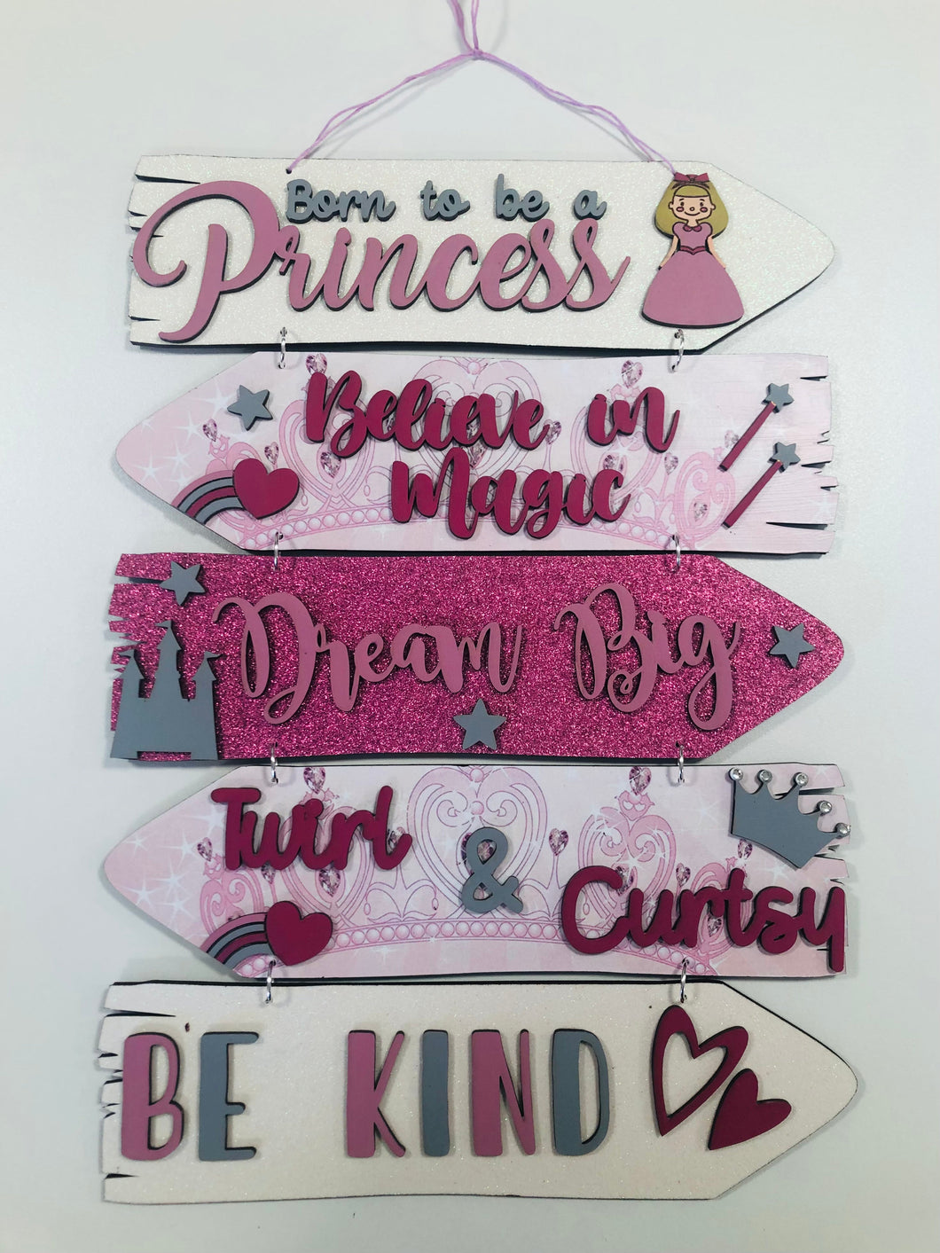 Wooden Princess Direction sign