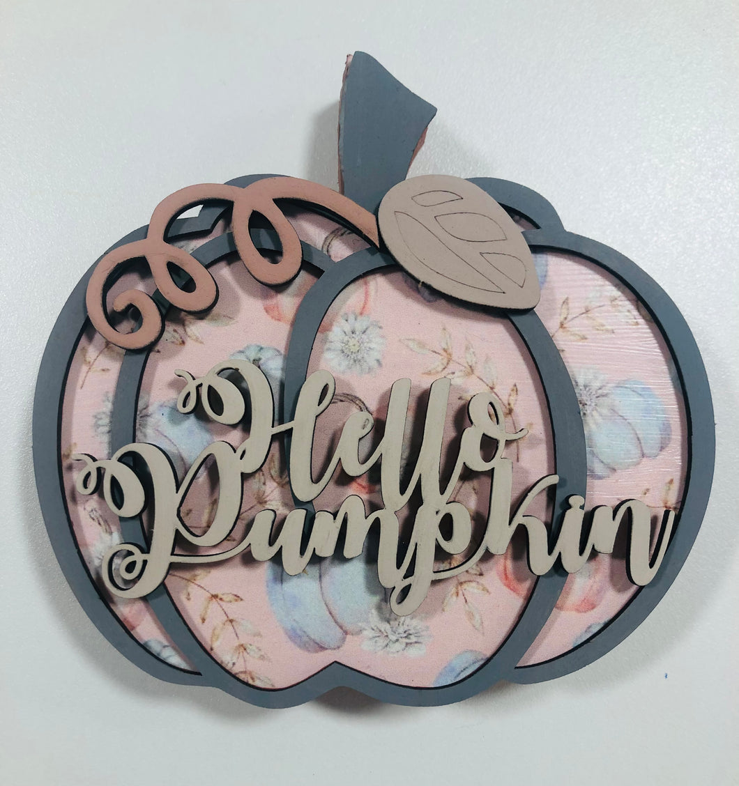Tenner Tuesday Personalised Pumpkin wooden decor