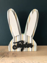 Load image into Gallery viewer, Personalised wooden bunny heads
