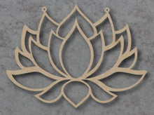Load image into Gallery viewer, Wooden Geometric Lotus flower
