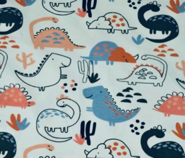 dinosaur Cotton jersey fabric