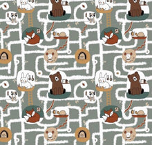 Load image into Gallery viewer, Boys woodland animal taylor romper
