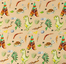 Load image into Gallery viewer, dinosaur Cotton jersey fabric

