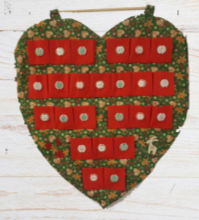 Load image into Gallery viewer, Handmade Christmas Heart Calendar
