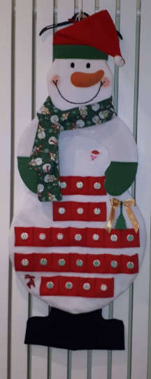 Handmade Christmas Snowman Calendar