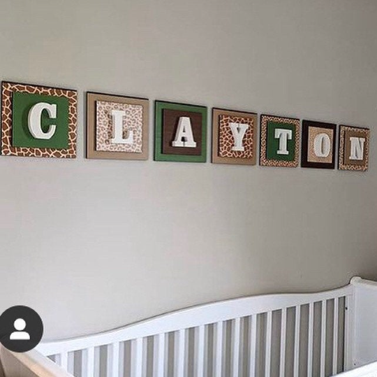 Wooden Wall Letter Plaques