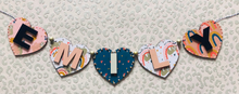 Load image into Gallery viewer, Heart Wooden Bunting
